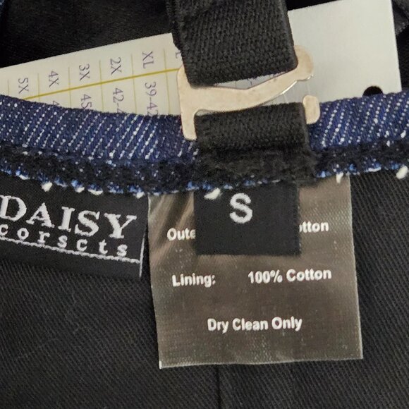 NWT Lavish by Daisy Corsets Dark Wash Denim Ruffle Underwire Corset Top | Small - Picture 6 of 7